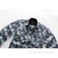 Camisa de los hombres de patrón floral de color floral de color floral